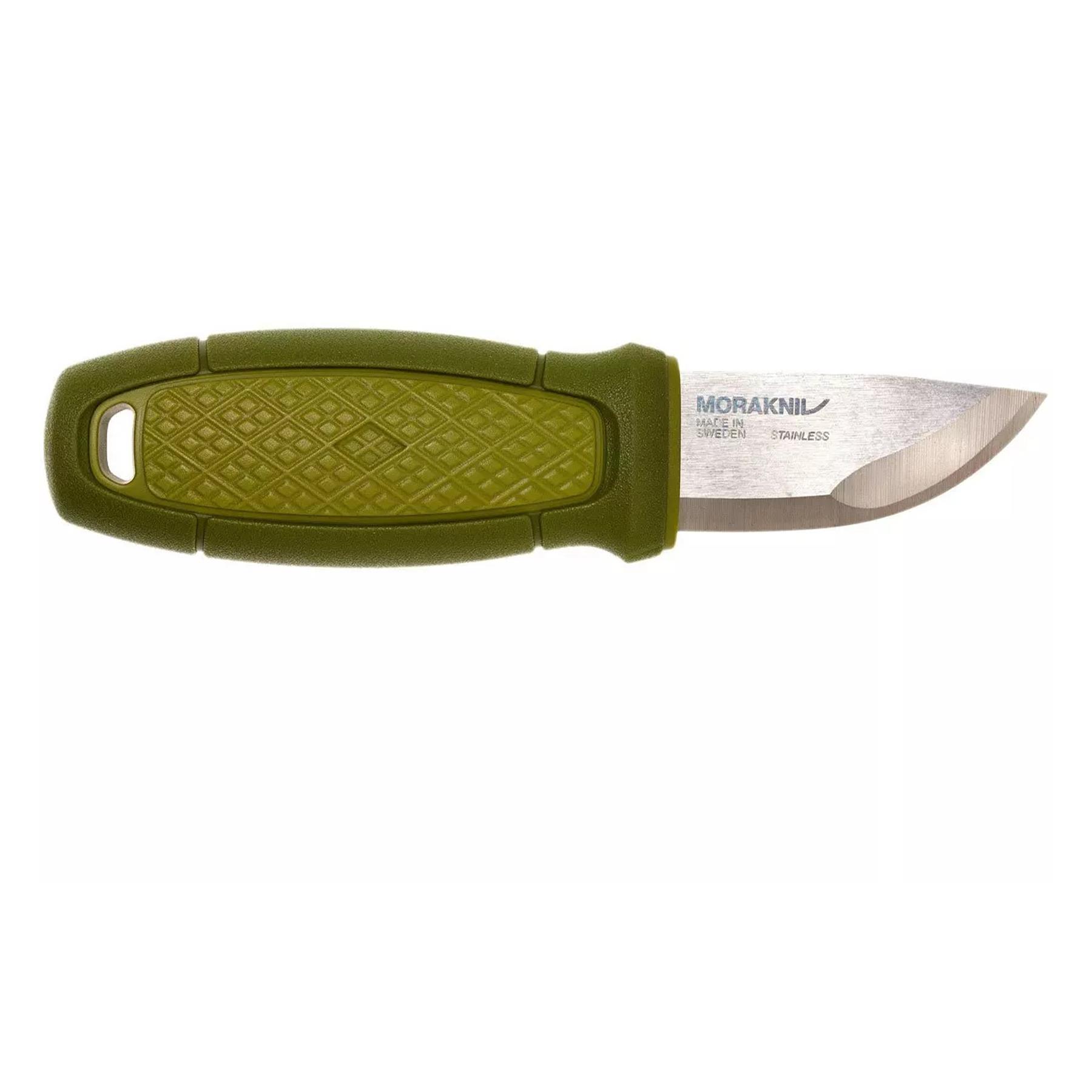 Morakniv Eldris Fire Kit Feststehendes Messer Edelstahl Feuerstarter Grün