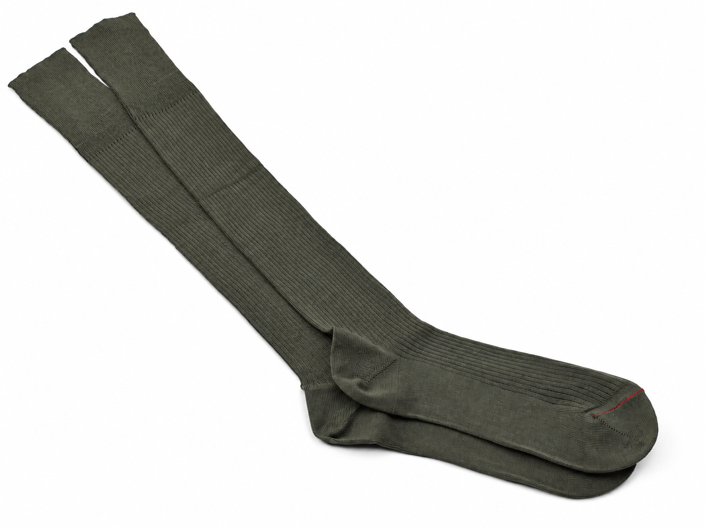 Original Französische Armee Kniestrümpfe Woll-Polyester-Mix Outdoor Oliv Thumbnail 1