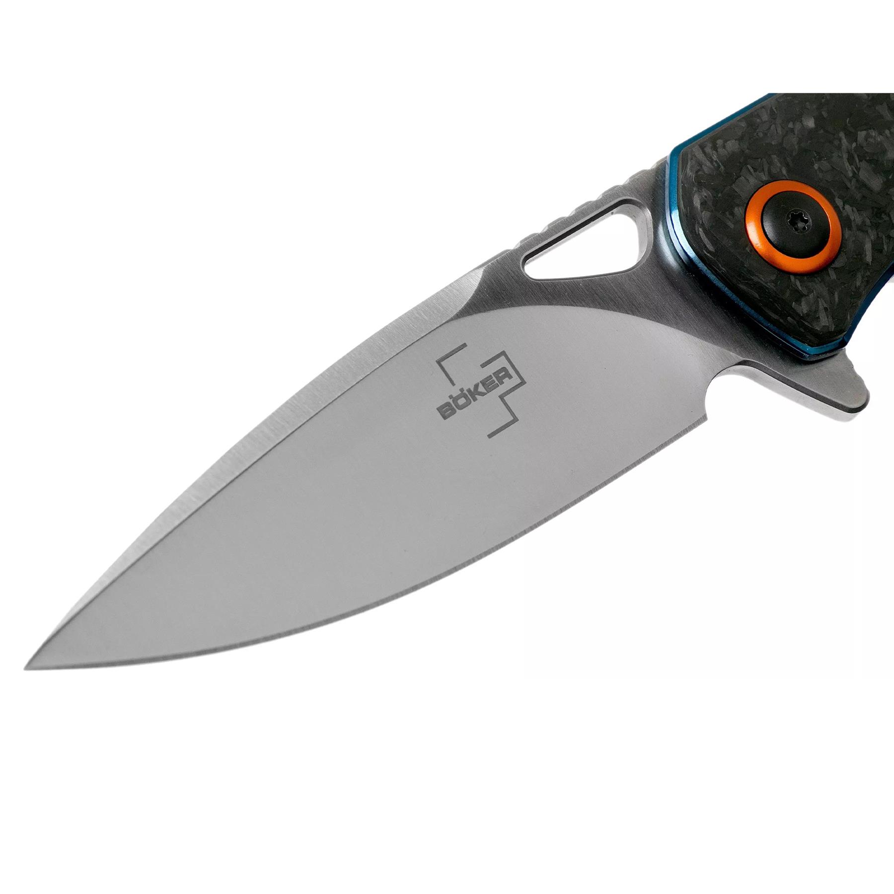 Boker Plus Nebula Taschenmesser D2 Stahl Carbon Griff Schwarz Thumbnail 2