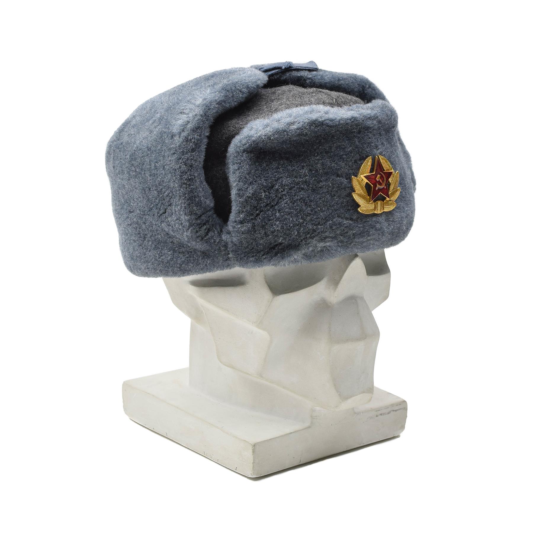 Original Russian Federation army ushanka winter hat ear flaps faux
