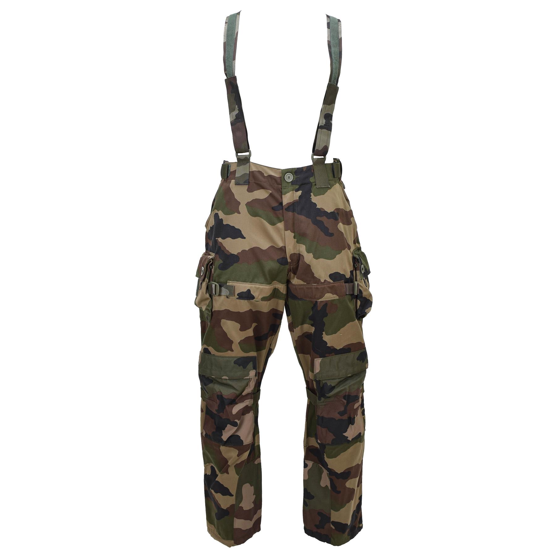 blurhms ＋81 PTX FRENCH COMBAT TROUSERS Original French Military Combat Pants Felin F4 Durable Suspenders