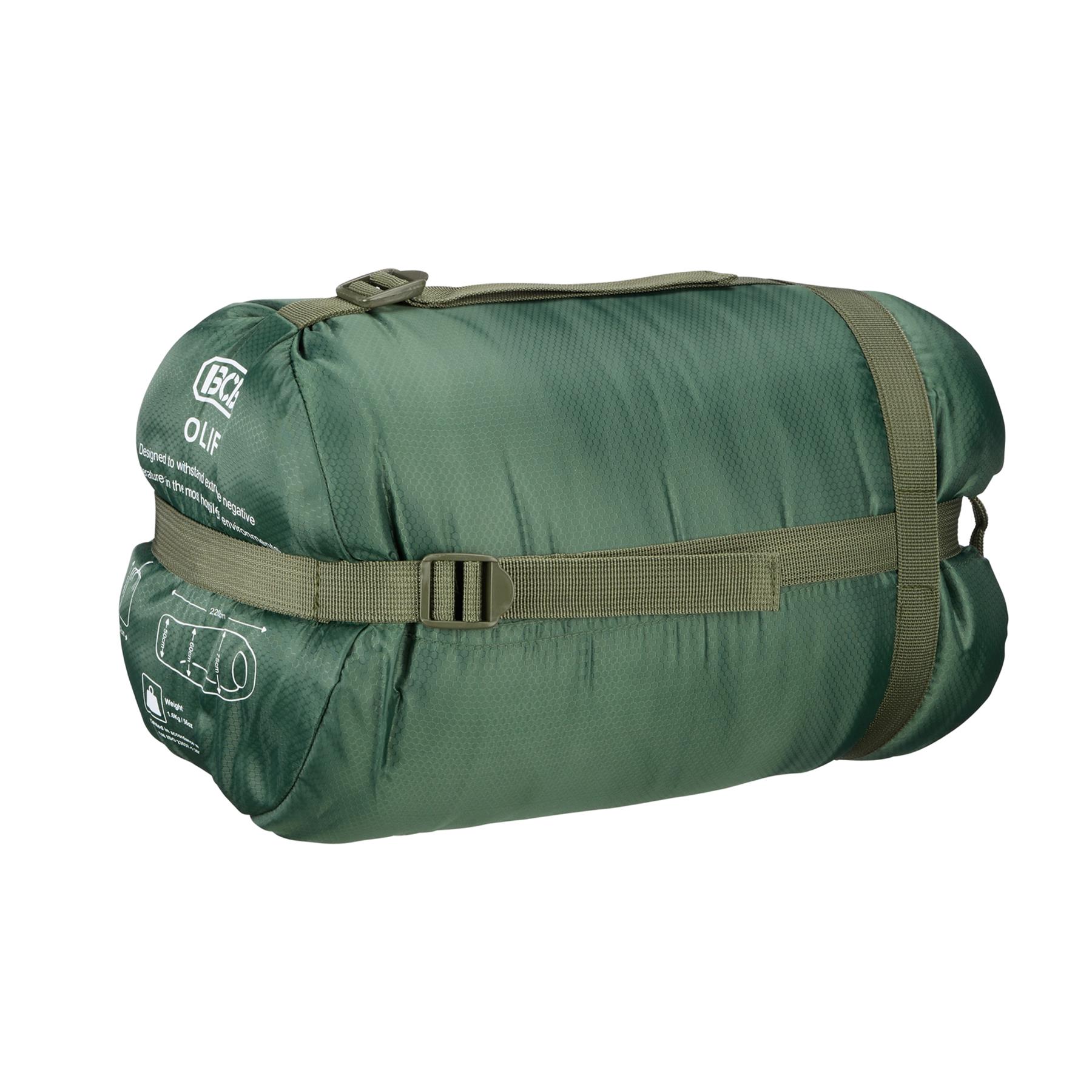 BCB Schlafsack The Olif 5 Sommer Wasserdicht Atmungsaktiv Campen Oliv