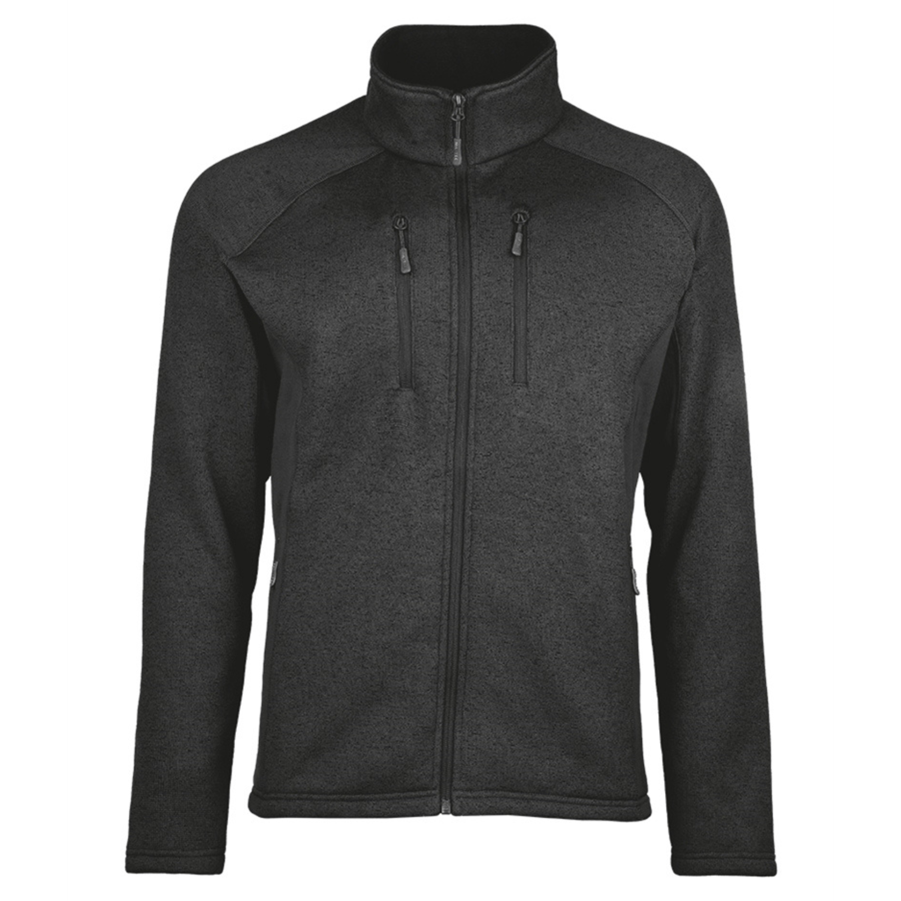 Mil-Tec Structure Fleecejacke Warm Outdoor Mit Elastischen Einsätzen Schwarz