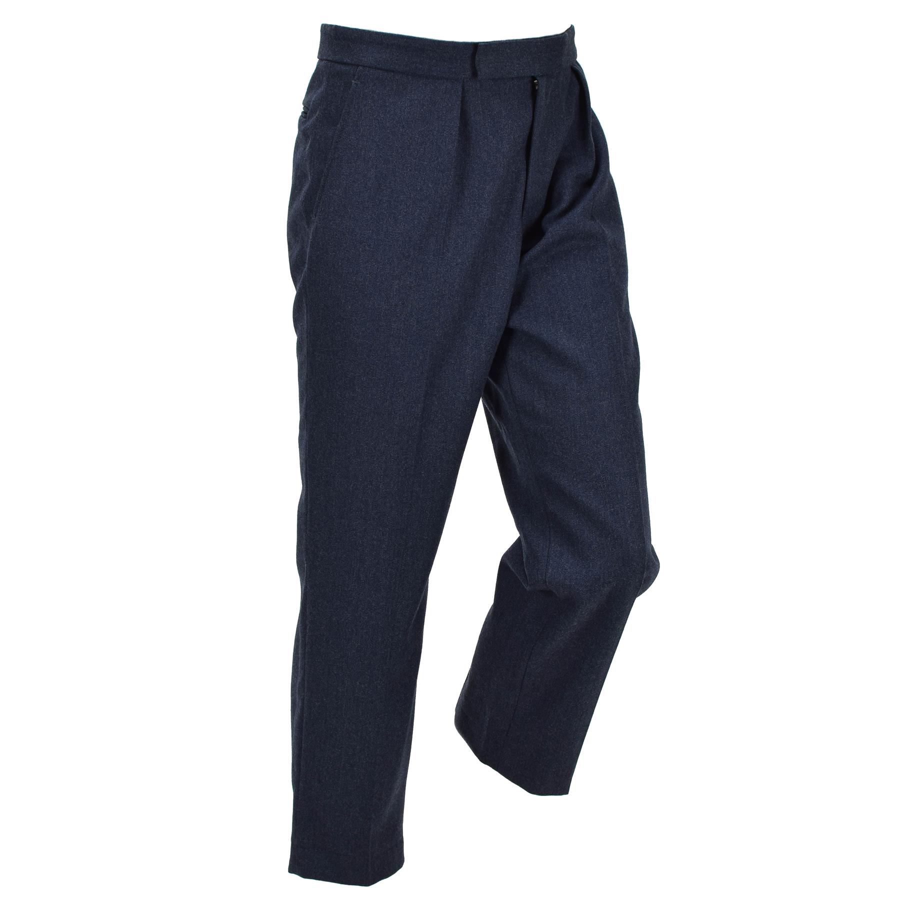 Original Britische RAF No 1 Paradehose Gerader Schnitt Reißverschluss Blau