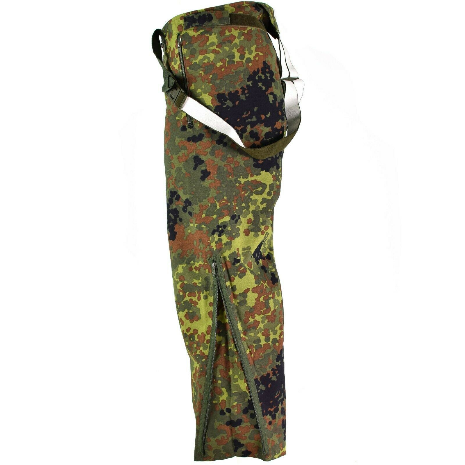 Original Bundeswehr Latzhose Gore-Tex Flecktarn Wasserdicht Atmungsaktiv Thumbnail 3