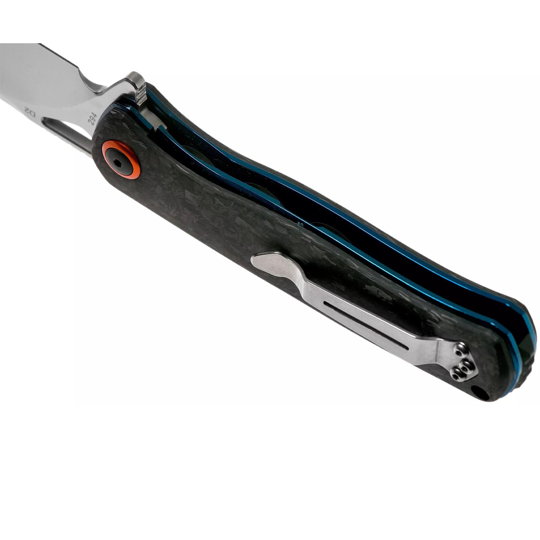 Boker Plus Nebula Taschenmesser D2 Stahl Carbon Griff Schwarz Thumbnail 3