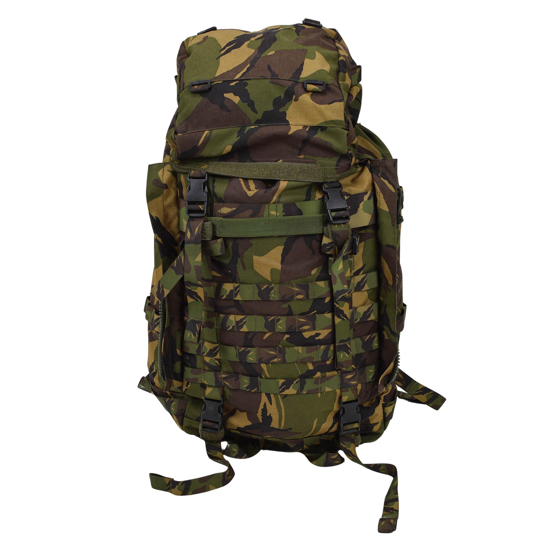 Genuine Dutch Army DPM Woodland Rucksack – 60L Tactical Combat Backpack – ARWY