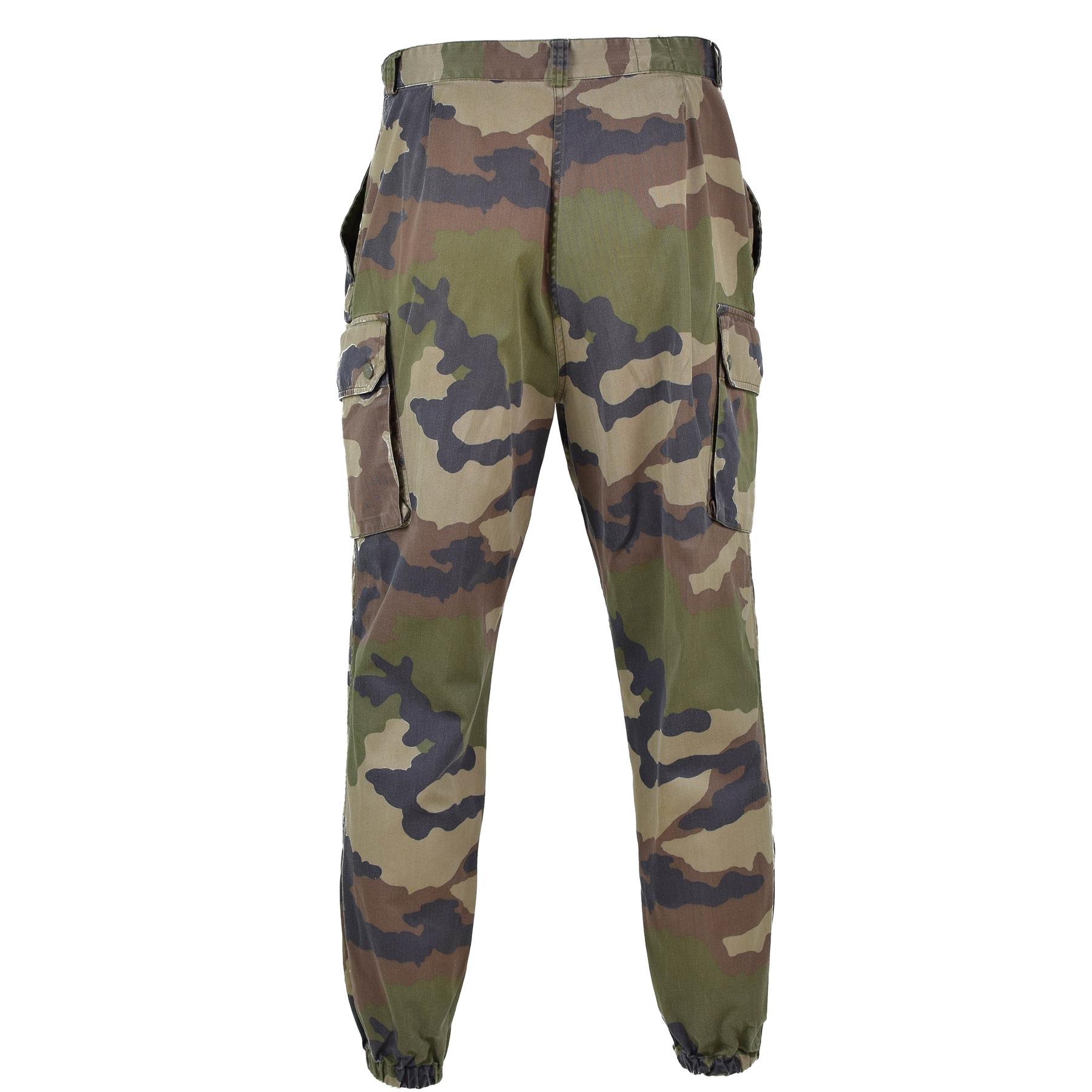 Genuine French Army combat pants F2 military CCE camouflage cargo