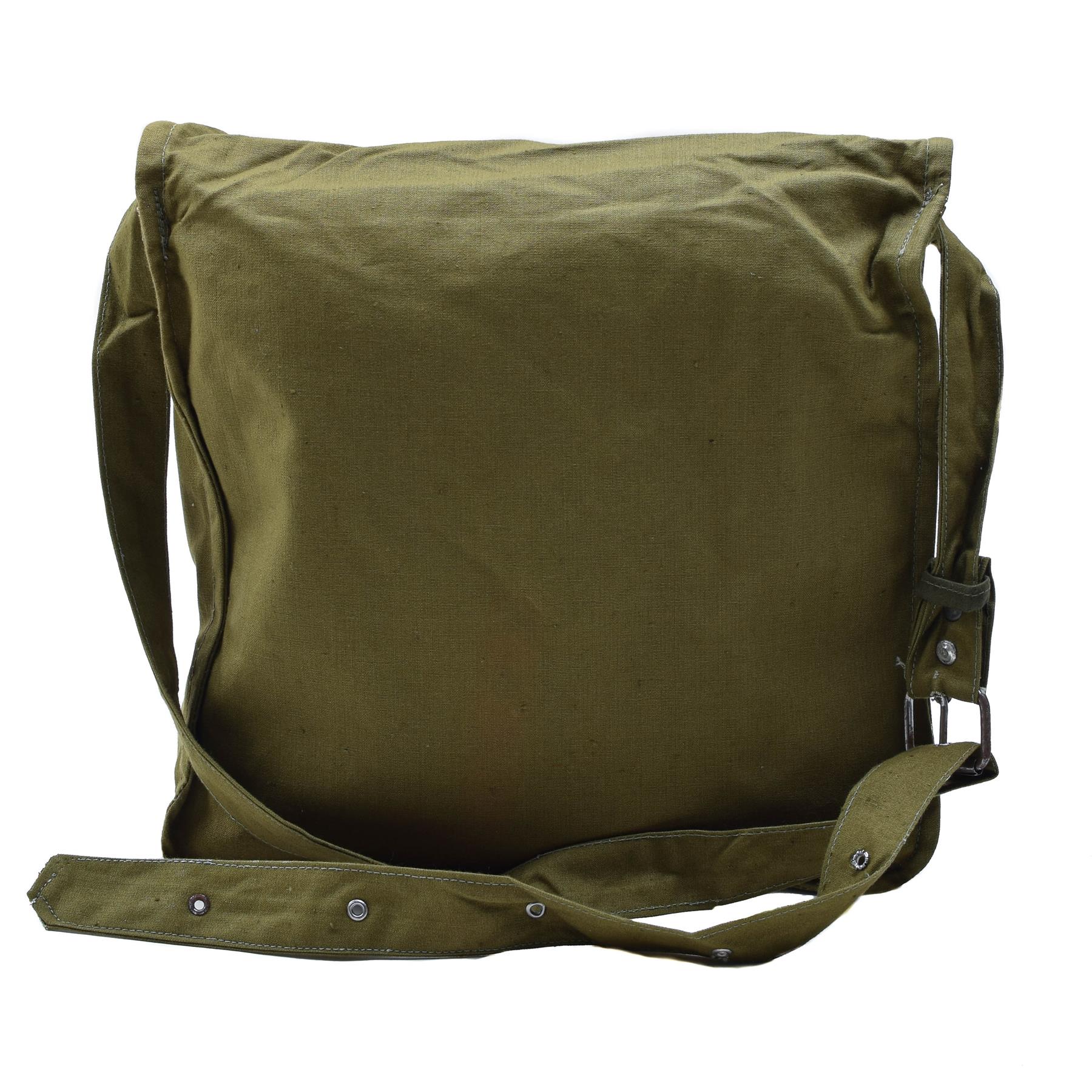 Originale Bulgarische Armee Schultertasche Canvas Militärsurplus Oliv Thumbnail 1
