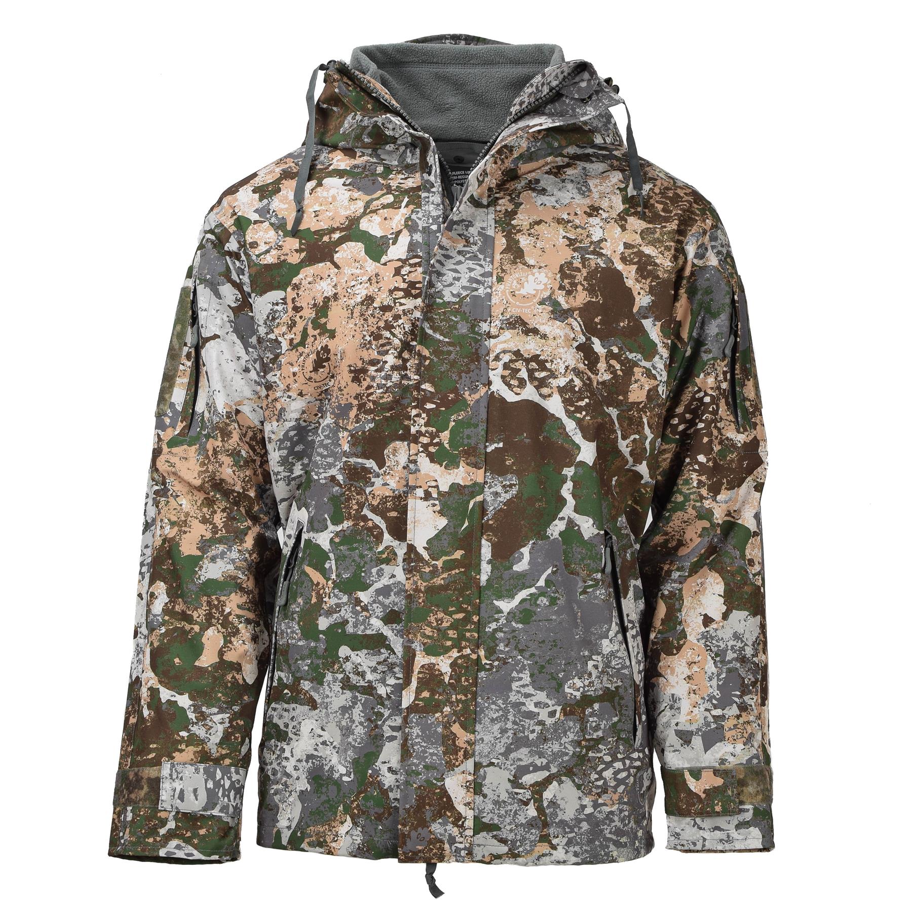 MIL-TEC army rain wet weather jacket Gen II WASP Camouflage waterproof hooded - Picture 15 of 19