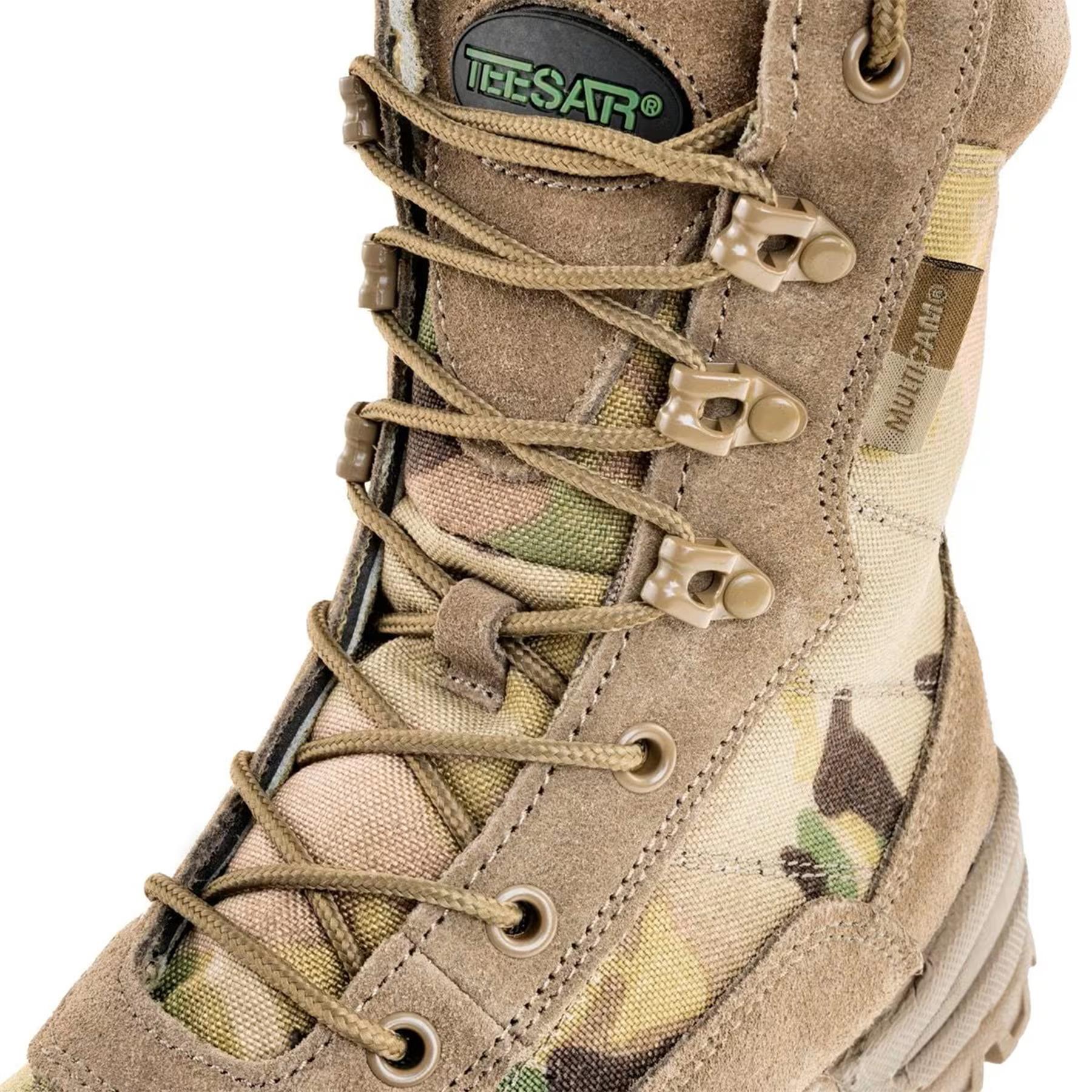 Teesar TACTICAL MULTICAM boots side zip hunting hiking trekking