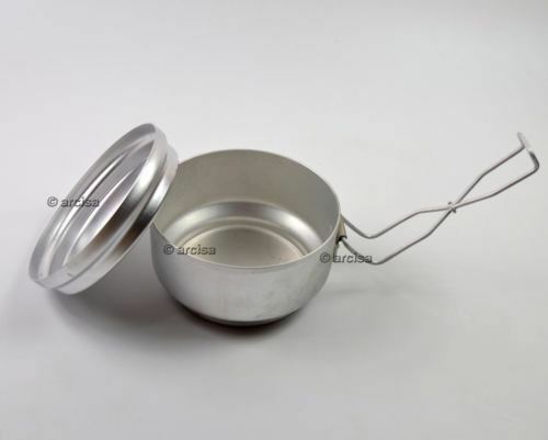 Original Tschechisches Kochgeschirr Armee Aluminium Camping Bushcraft Thumbnail 2