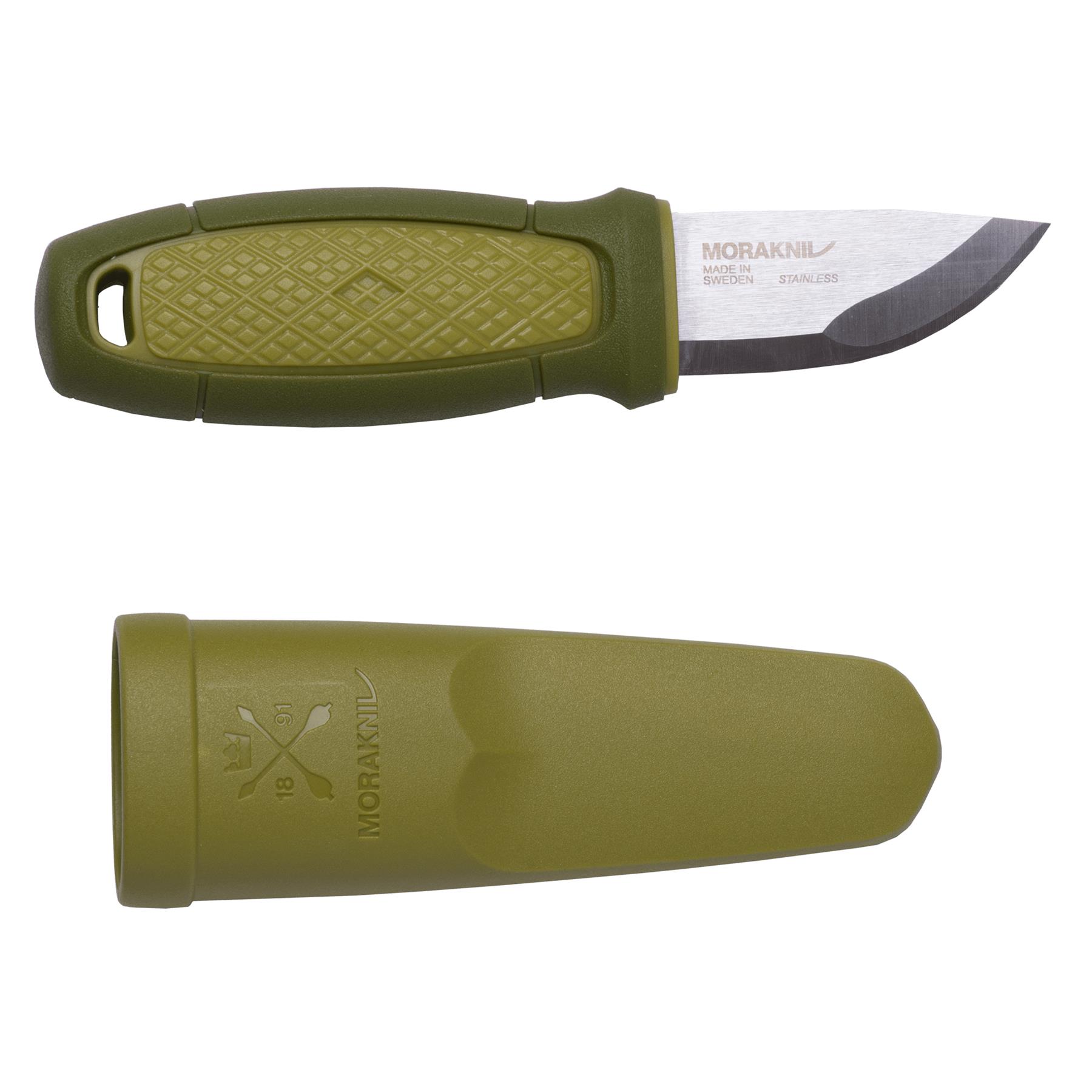Morakniv Eldris Fire Kit Feststehendes Messer Edelstahl Feuerstarter Grün Thumbnail 1