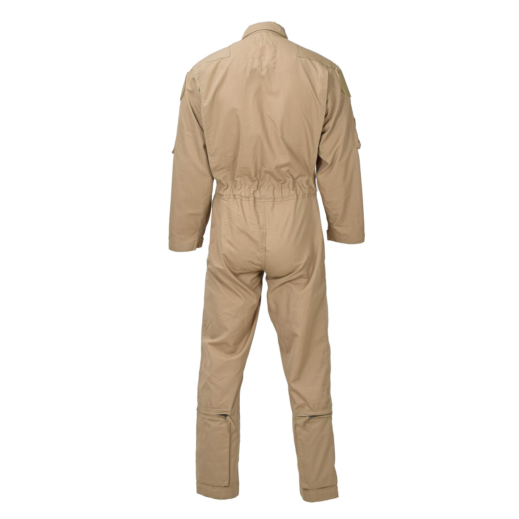 Original Dutch army pilot coverall khaki air force jumpsuit