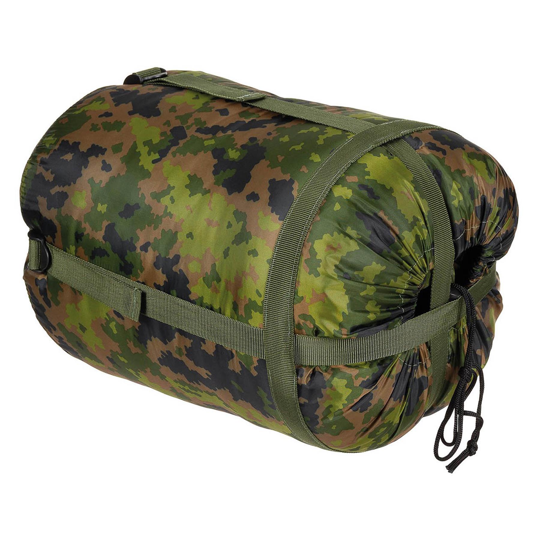 MFH Schlafsack 2 Lagen Leicht Thermofüllung M05 Tarnung Thumbnail 1