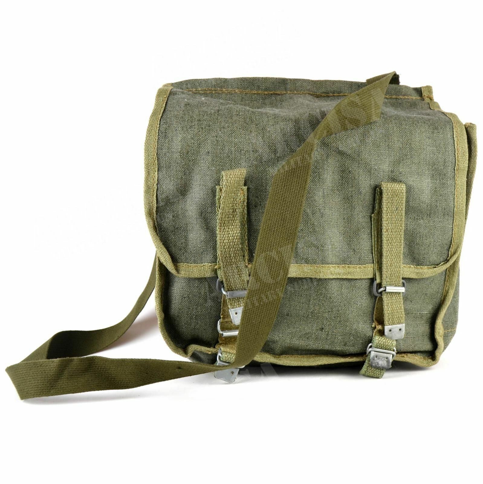 Original Polnische Armee Umhängetasche Canvas Brottasche Militär Tasche Oliv