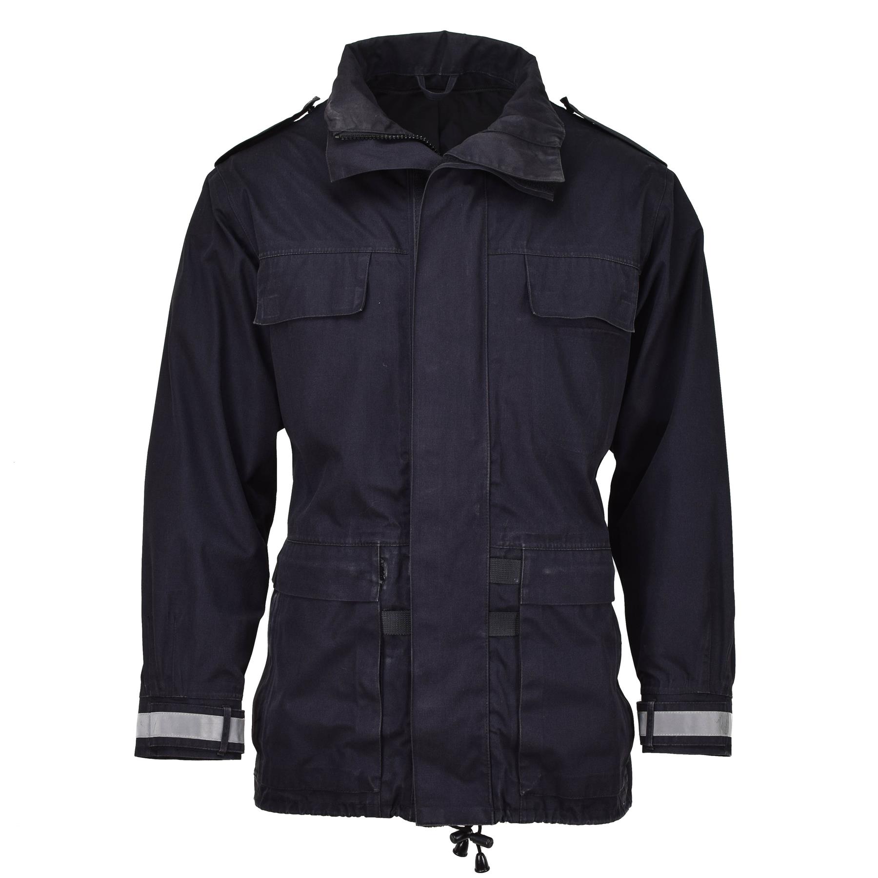 Original Military Dutch black rain jacket waterproof parka wet