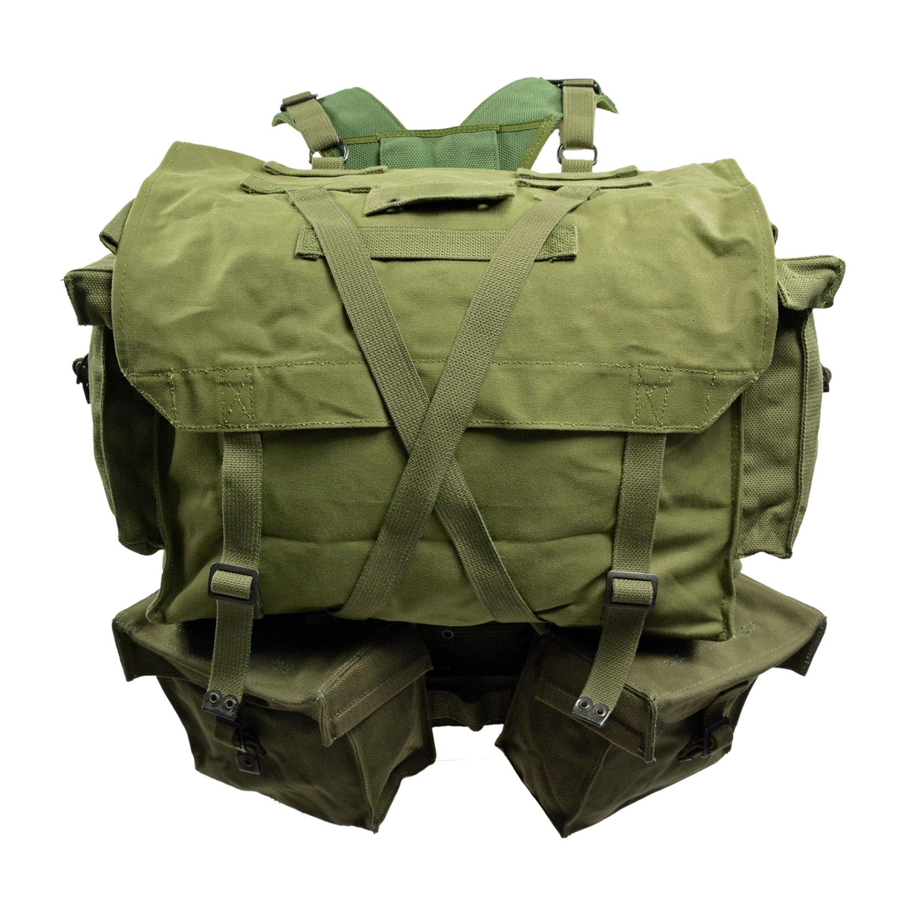 Original Niederländische Armee M58 Webbing Rucksack Set Feldsystem Olive