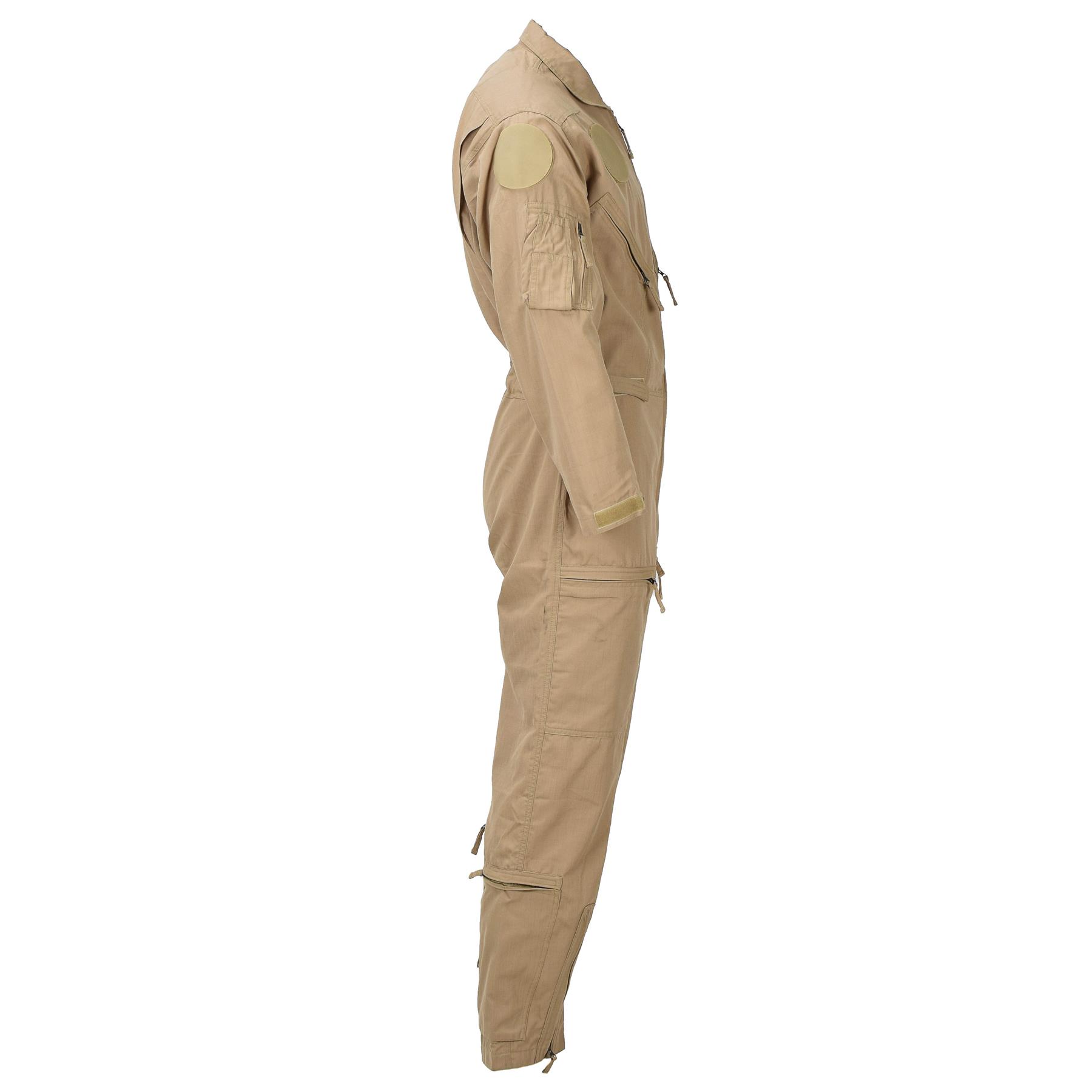 Original Dutch army pilot coverall khaki air force jumpsuit