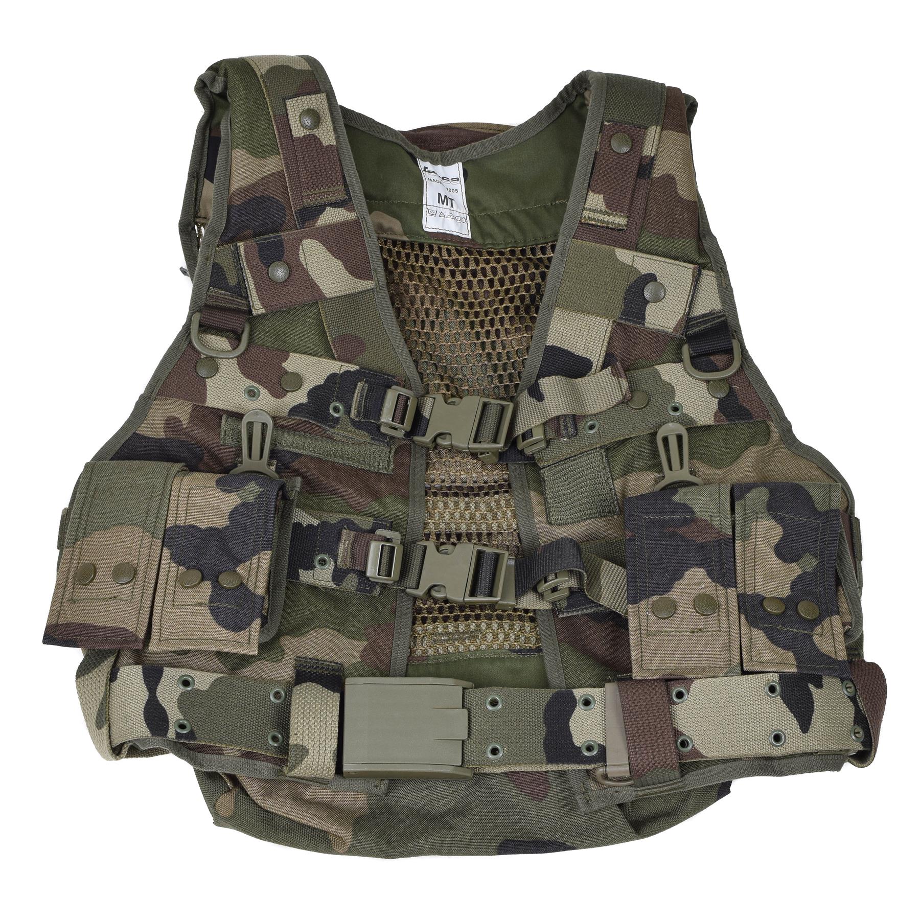 Original Französische Armee CCE Taktikweste Kampf Weste mit Taschen