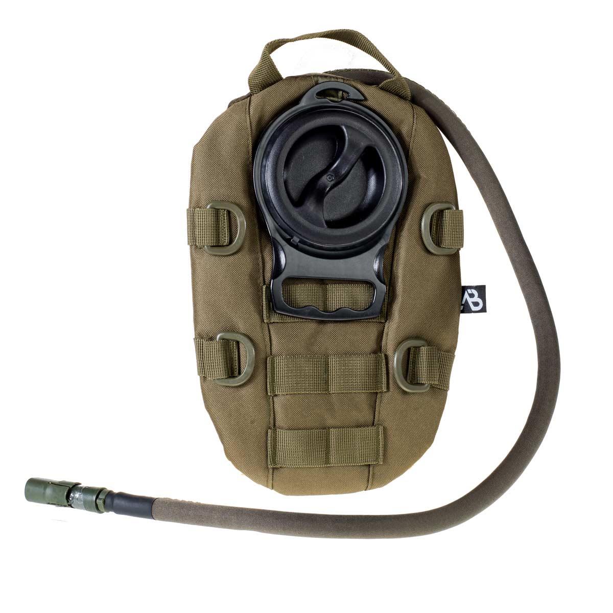 A.Blochl Kompakter Trinkrucksack Trekking 1.5L MOLLE Wasser Tasche Oliv