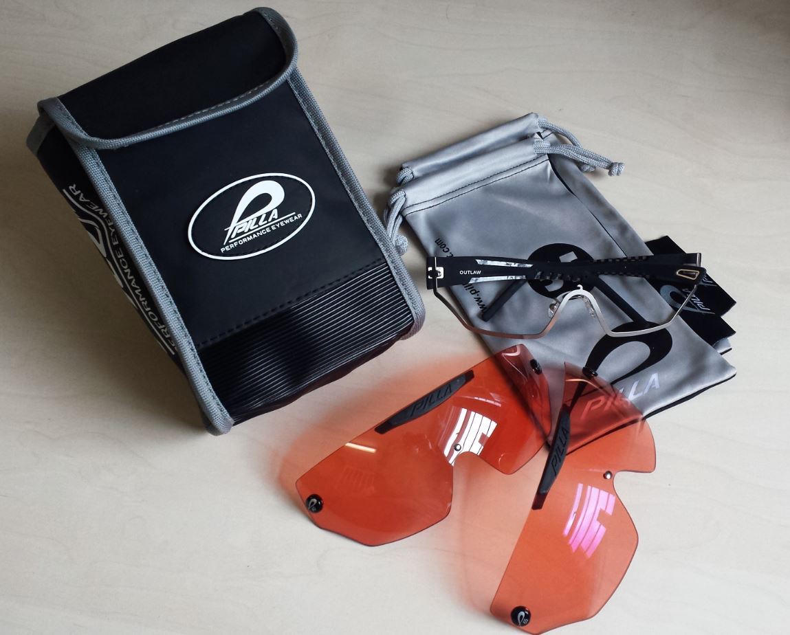 PILLA OUTLAW Shooting Glasses 2 Lens Set 40 and 65 Plus Case
