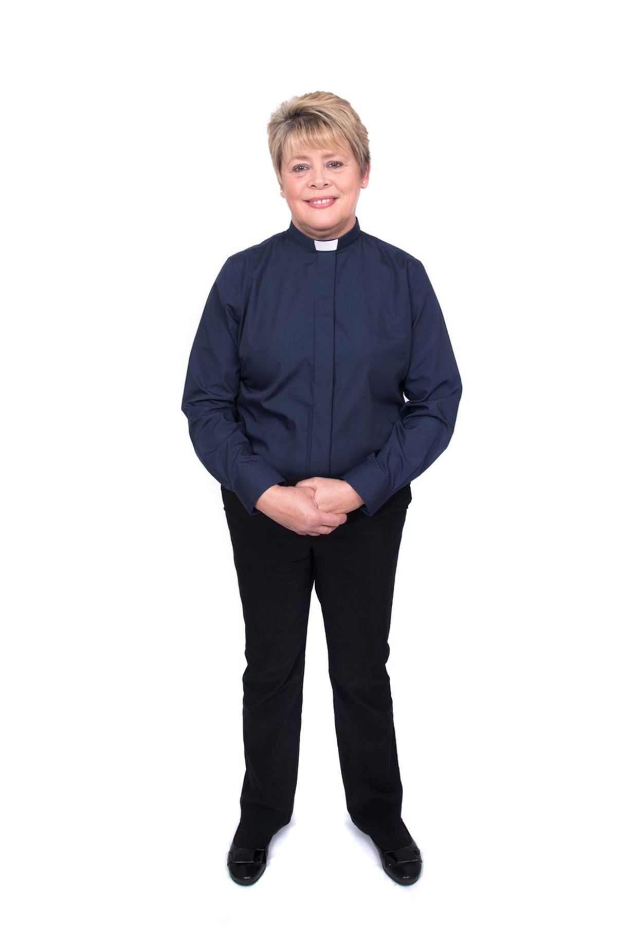 Ladies Clergy Shirt - Long Sleeved - Various Colours - Picture 33 of 41