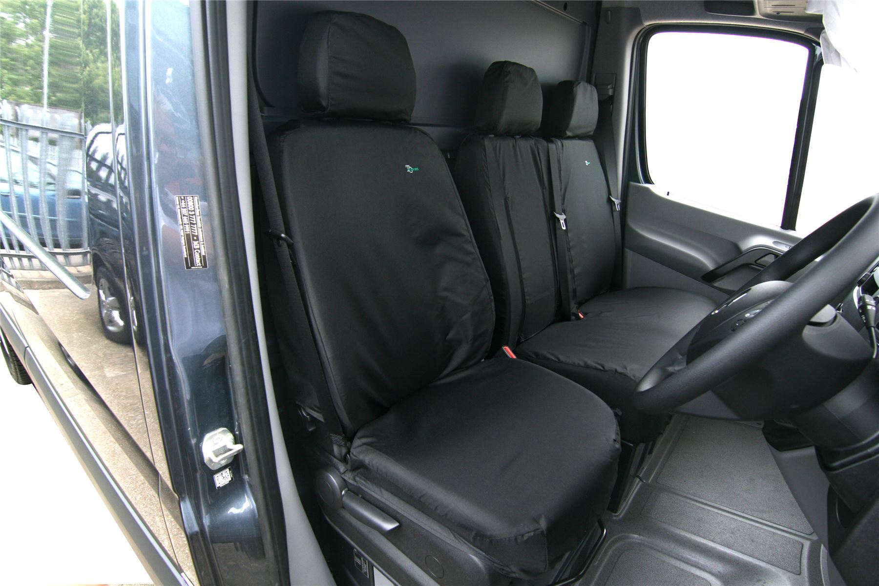 Mercedes Sprinter Seat Cover-FRONT SINGLE DRIVERS 2010 Black TAILORED