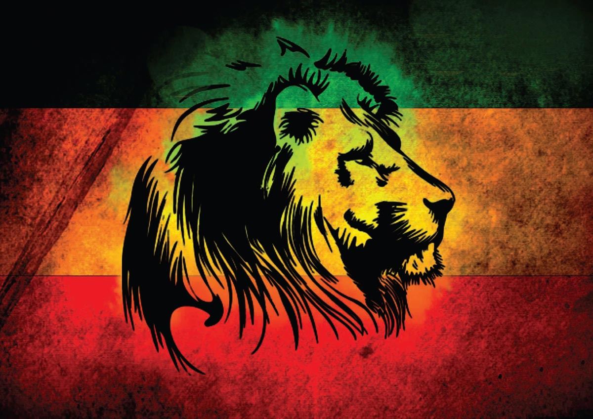 RASTA LION REGGAE STYLE A3 POSTER PRINT YF467