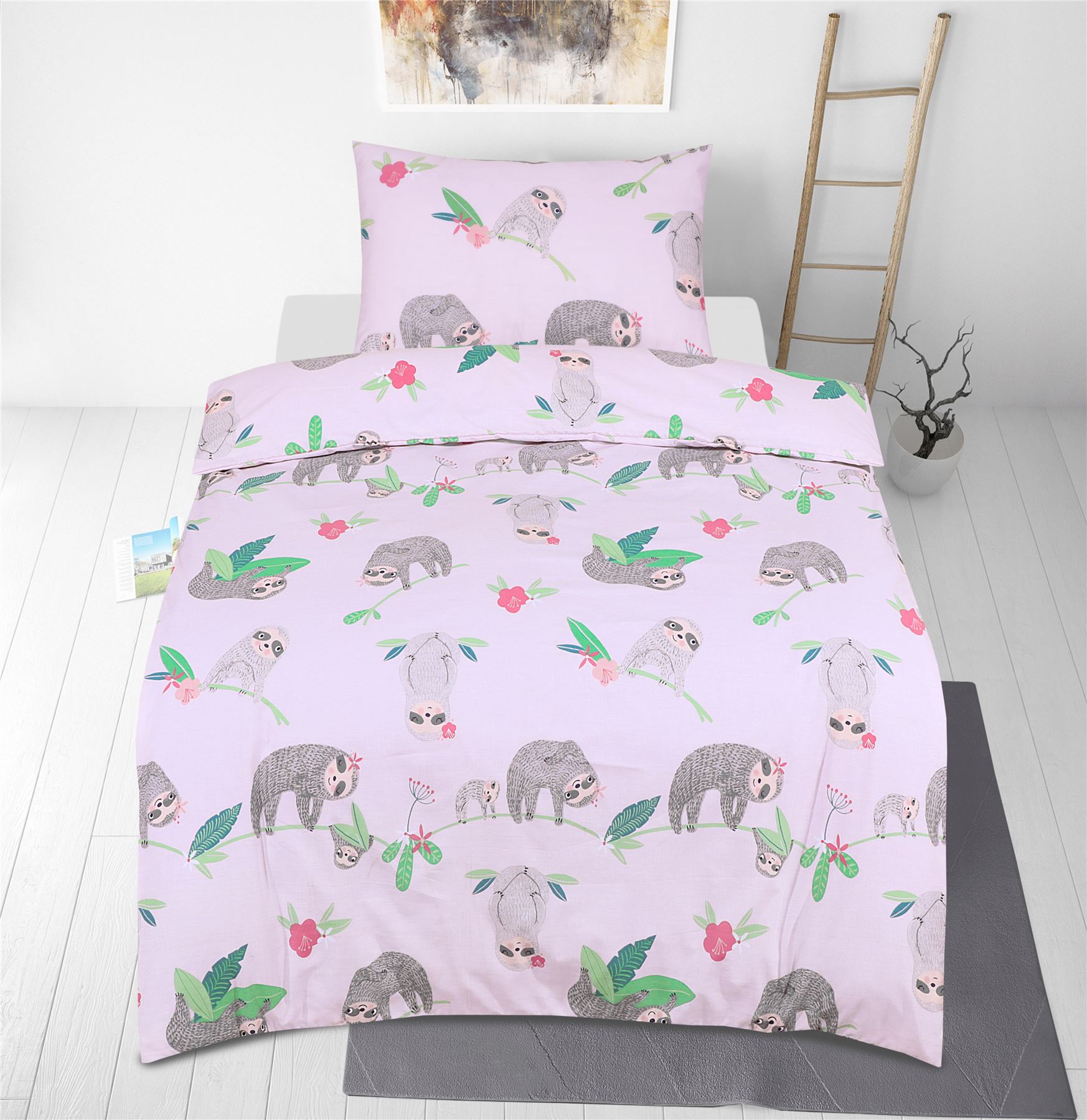 Juego de 2 fundas nórdicas y funda de almohada para cuna bebé junior 120 x 150 cm - Imagen 38 de 38