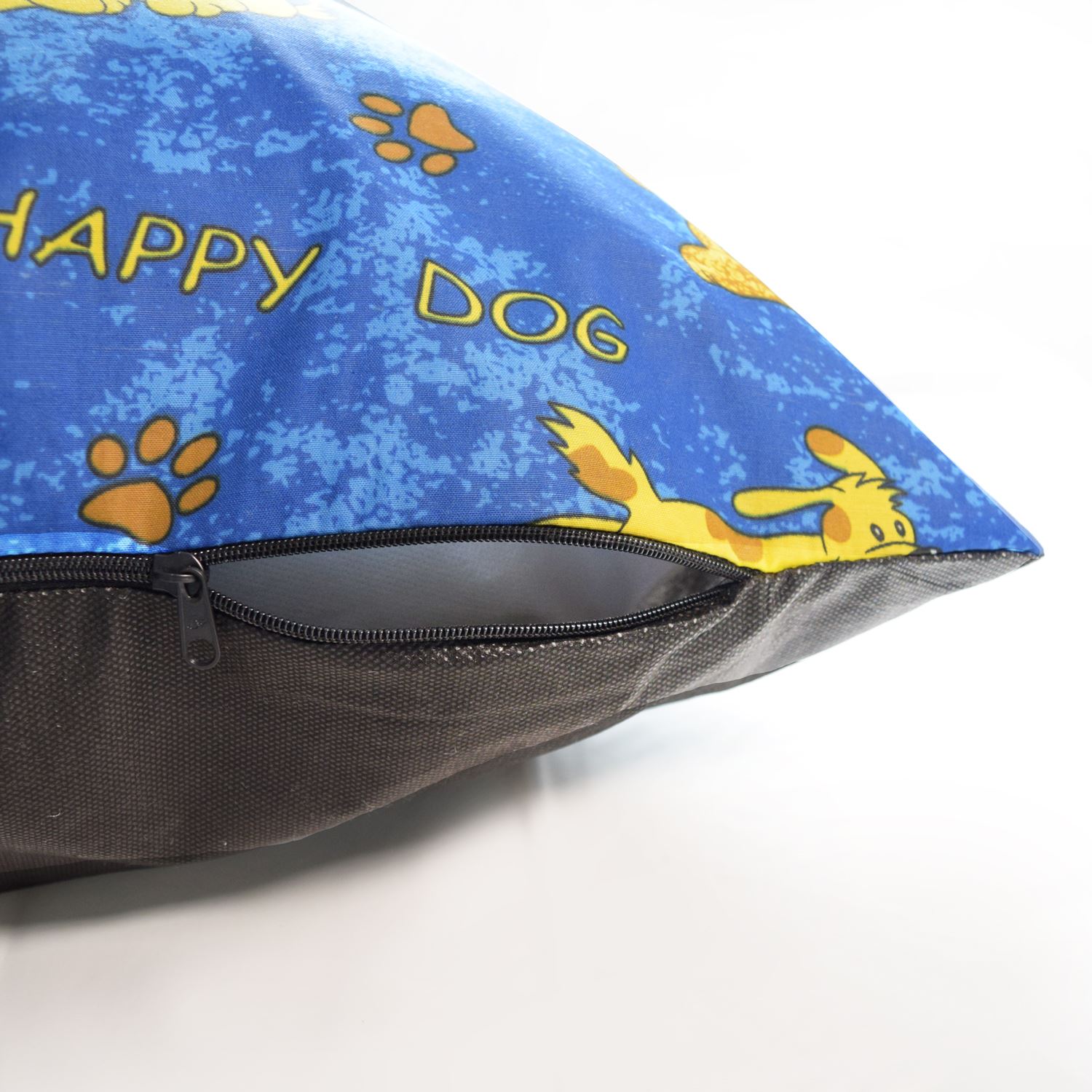 LARGE DOG BED REMOVABLE ZIPPED COVER WASHABLE PET BED CUSHION & COVER