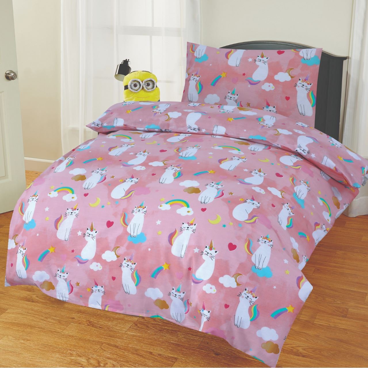 2 Piece Baby Junior Cot Bed Duvet Cover and Pillowcase Set 120 x 150 cm