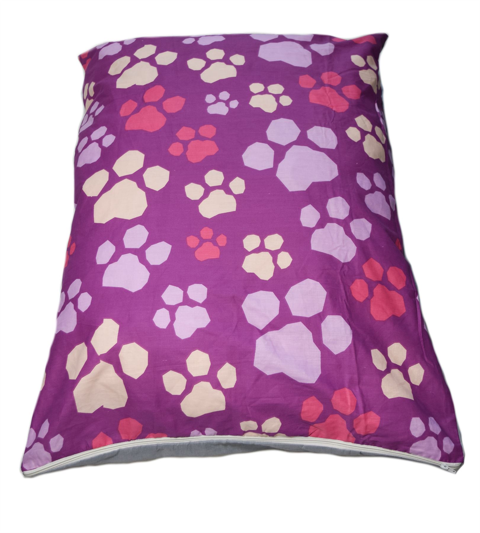 LARGE DOG BED REMOVABLE ZIPPED COVER WASHABLE PET BED CUSHION & COVER