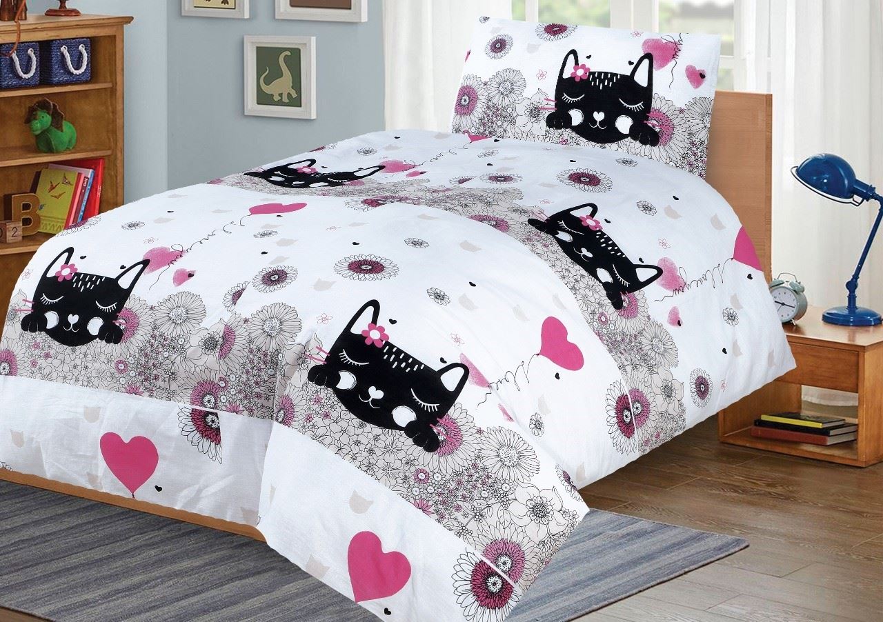 2 Piece Baby Junior Cot Bed Duvet Cover and Pillowcase Set 120 x 150 cm