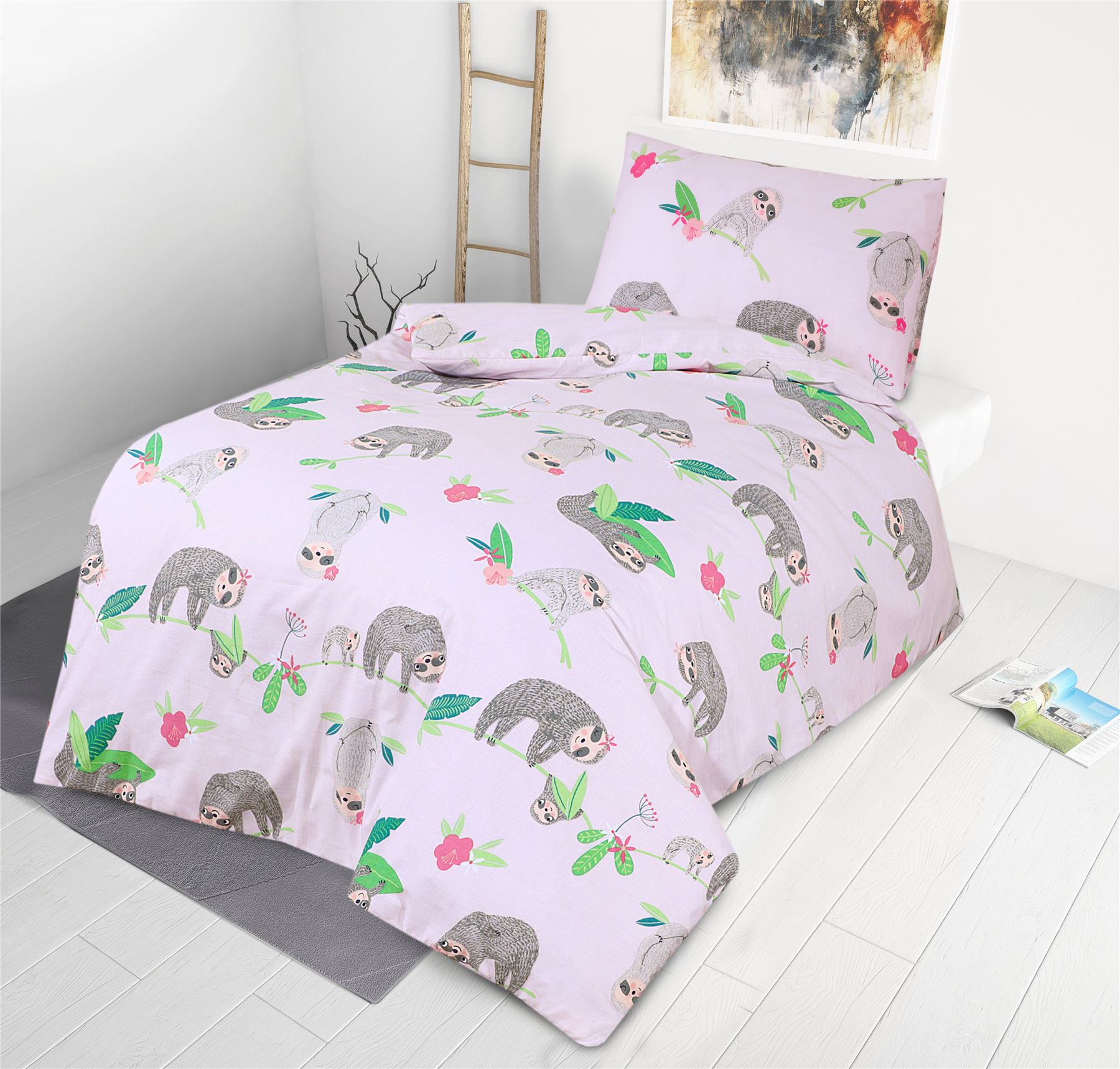 Juego de 2 fundas nórdicas y funda de almohada para cuna bebé junior 120 x 150 cm - Imagen 36 de 38