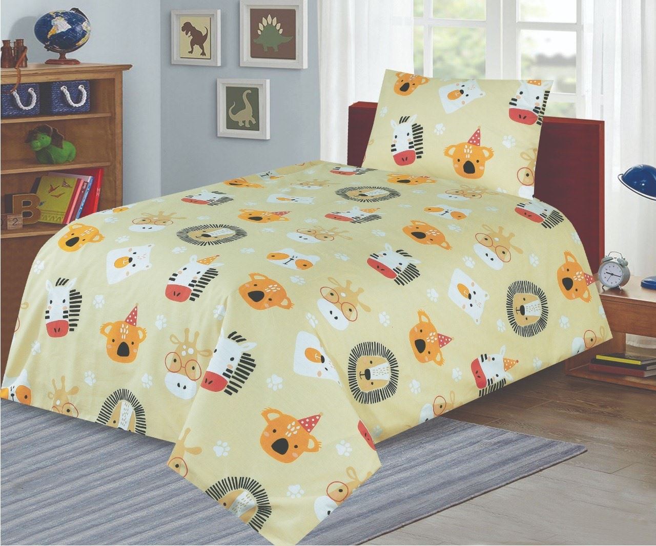 Juego de 2 fundas nórdicas y funda de almohada para cuna bebé junior 120 x 150 cm - Imagen 4 de 38