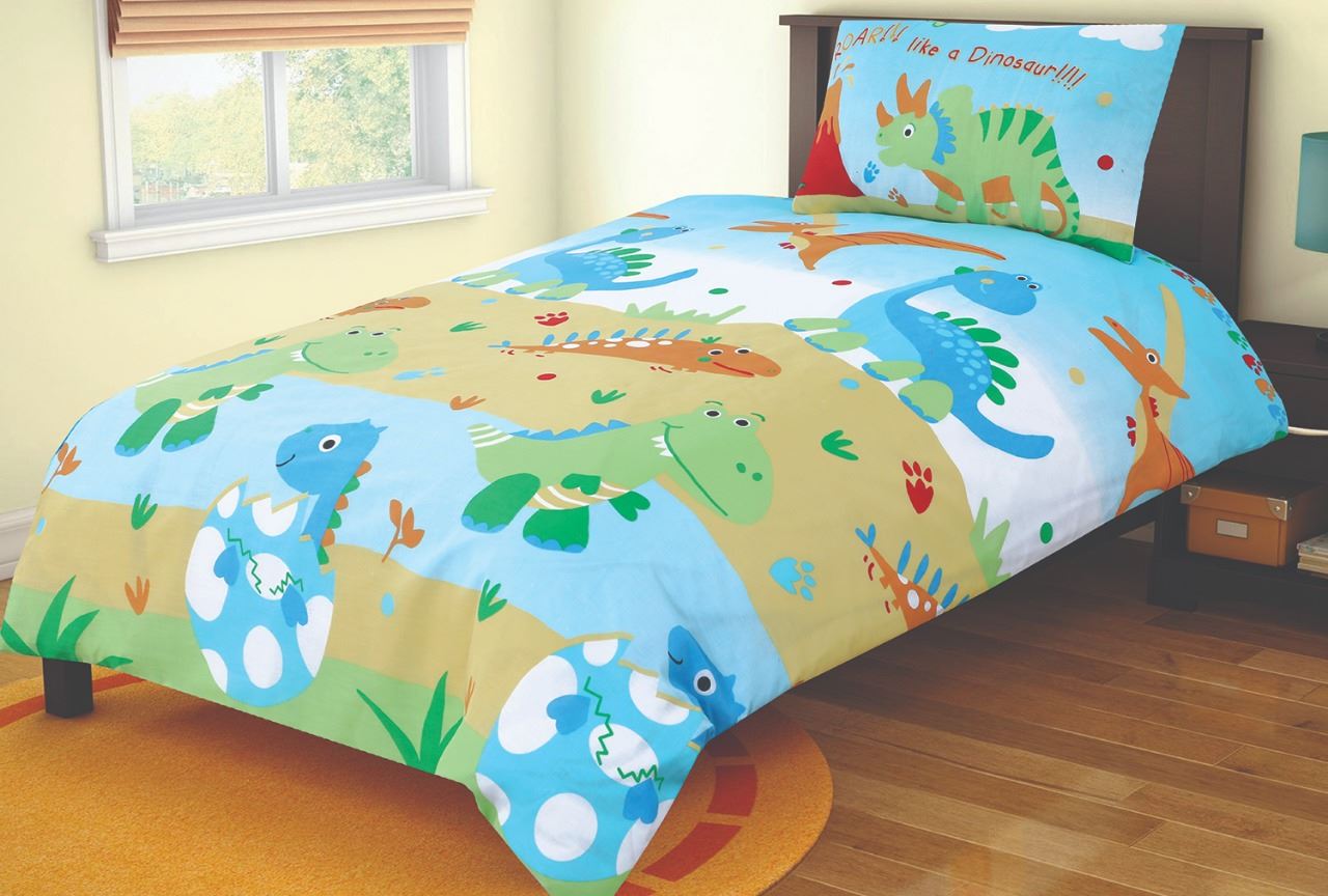 2 Piece Baby Junior Cot Bed Duvet Cover and Pillowcase Set 120 x 150 cm
