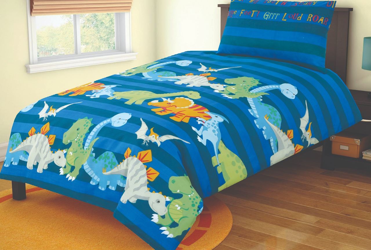 2 Piece Baby Junior Cot Bed Duvet Cover and Pillowcase Set 120 x 150 cm