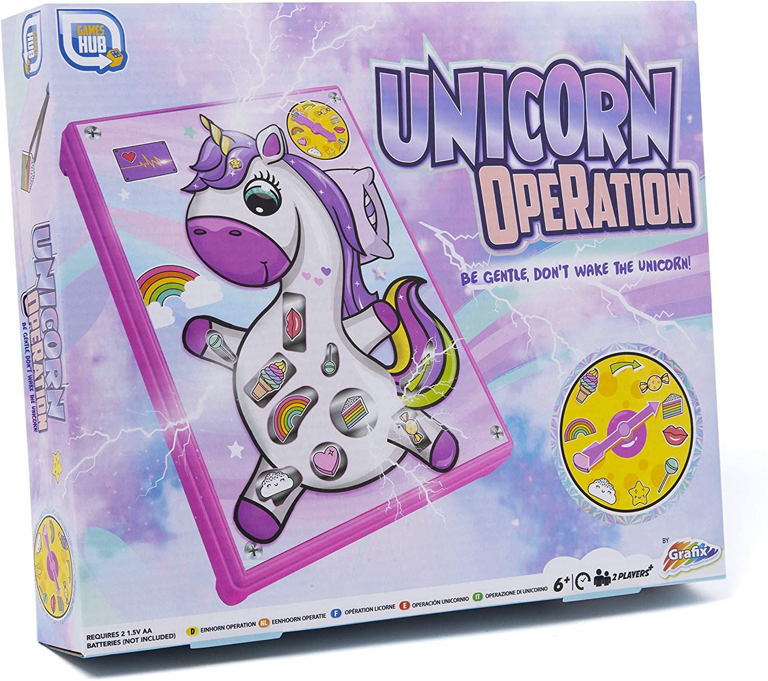DINOSAUR UNICORN OPERATION Dino Track Girls Boys Race Board Game