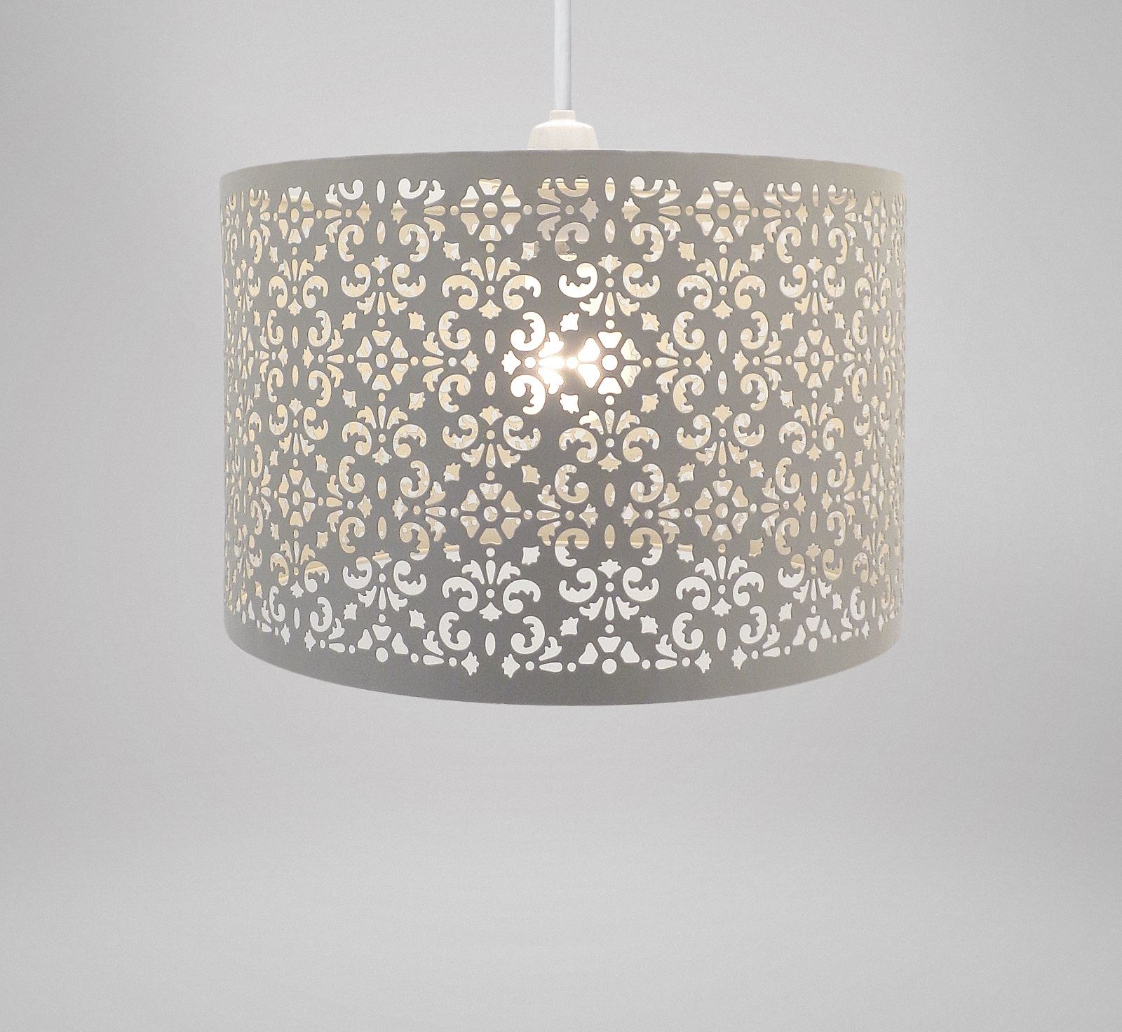 Metal Laser Cut Chandelier Universal Ceiling Light Shade Lamp
