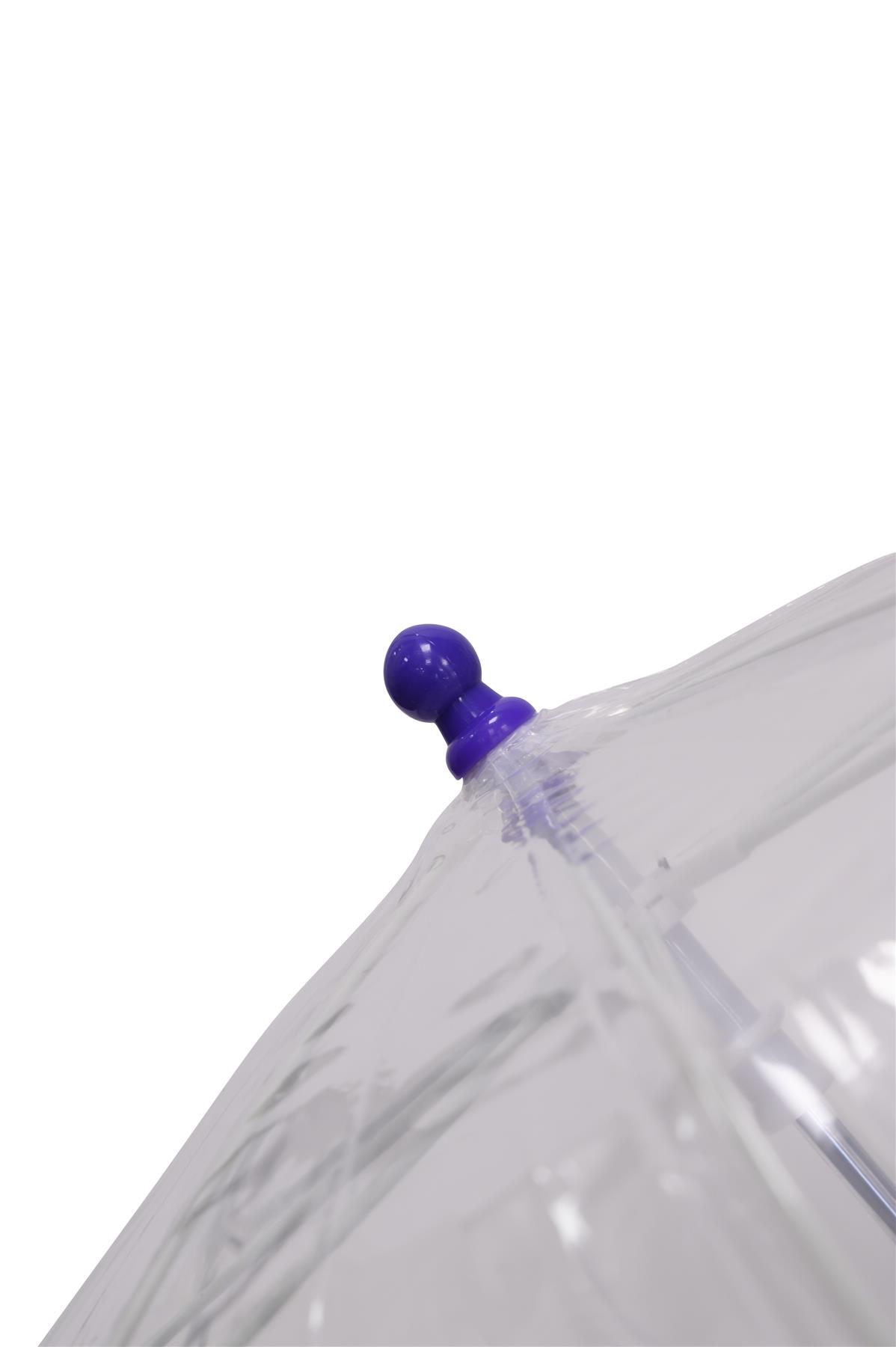 Kids Transparent Dome Umbrella Childrens PVC Clear Brolly - Picture 15 of 21