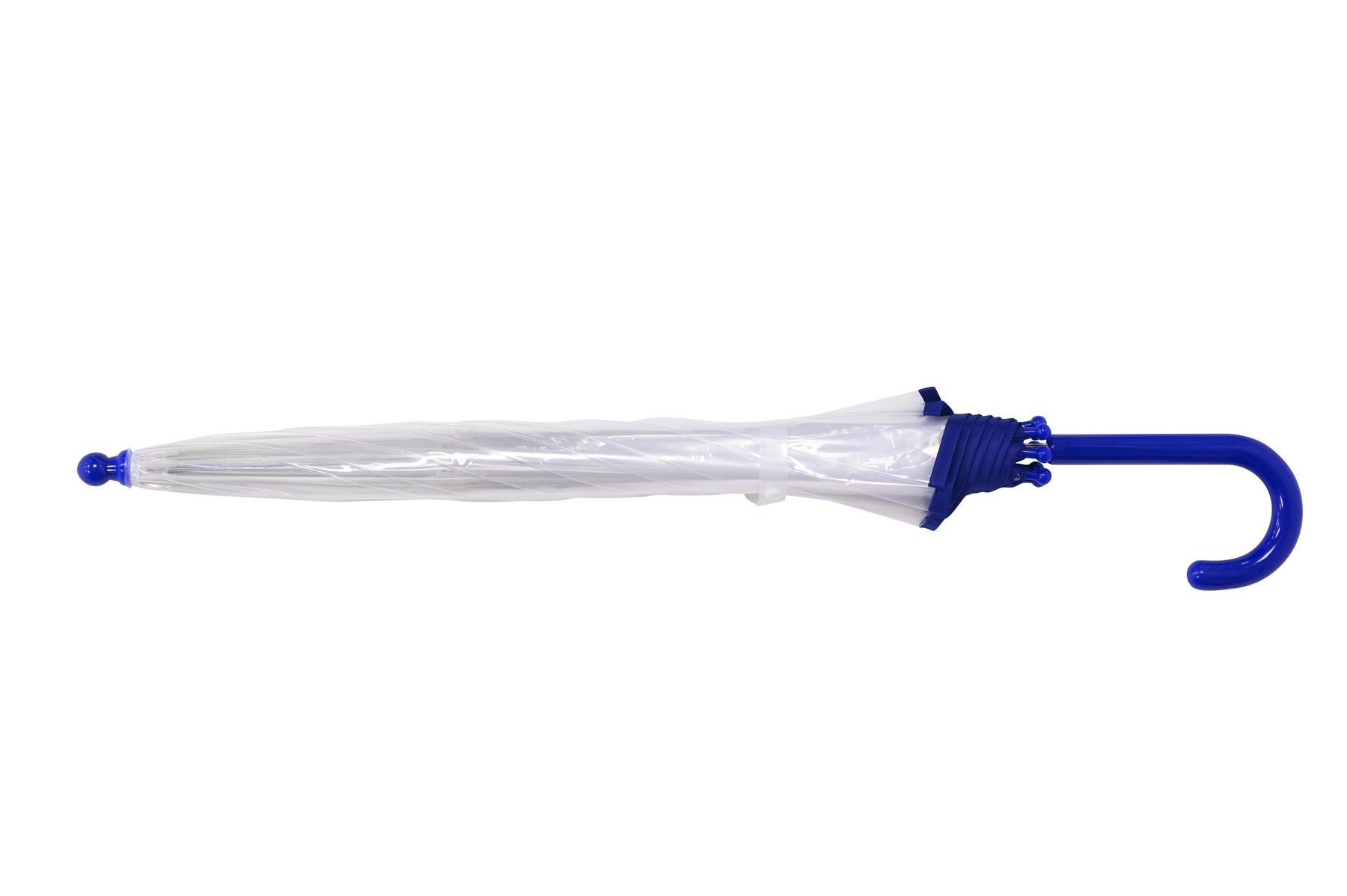 Kids Transparent Dome Umbrella Childrens PVC Clear Brolly - Picture 6 of 21