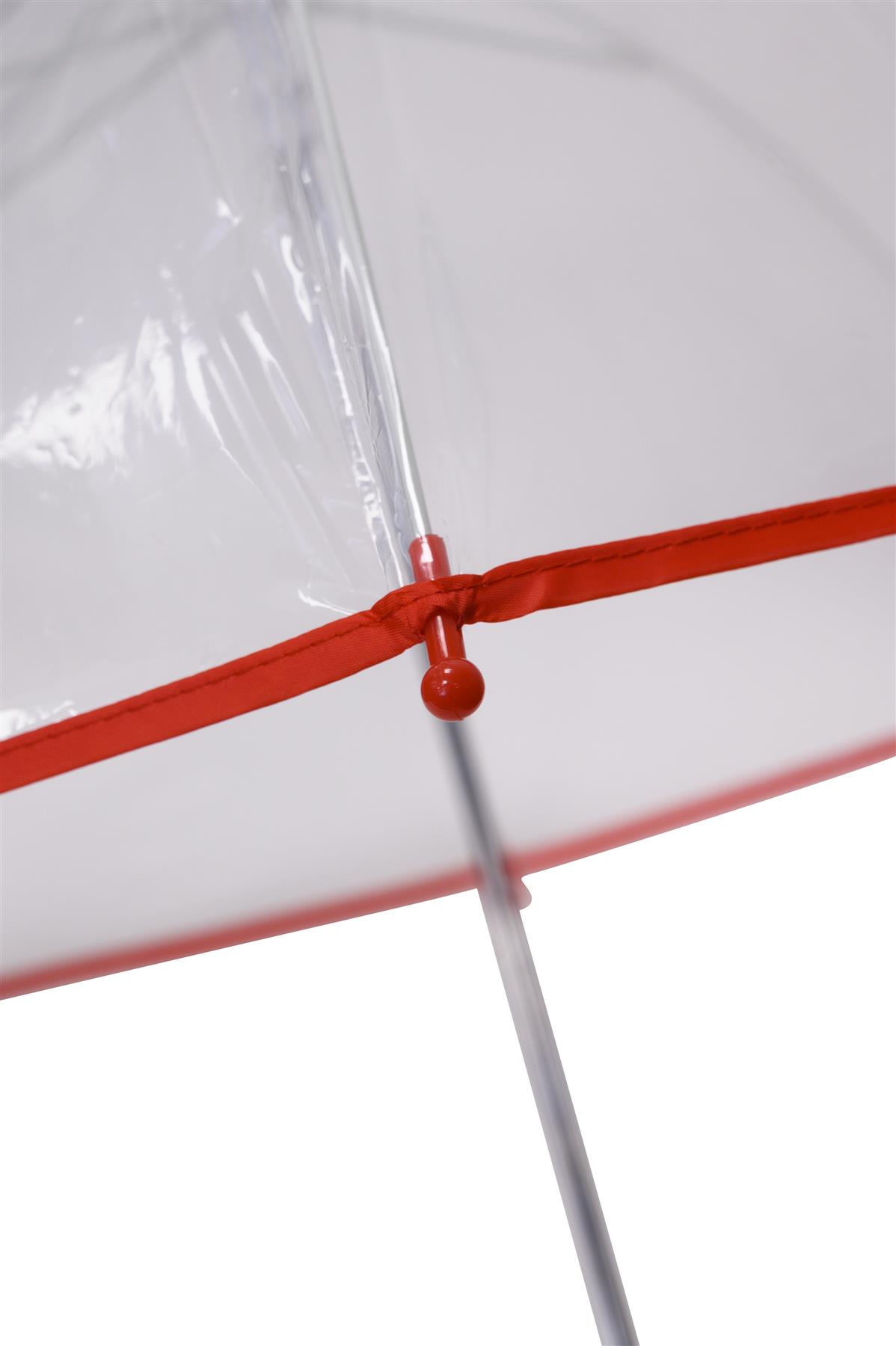 Kids Transparent Dome Umbrella Childrens PVC Clear Brolly - Picture 19 of 21