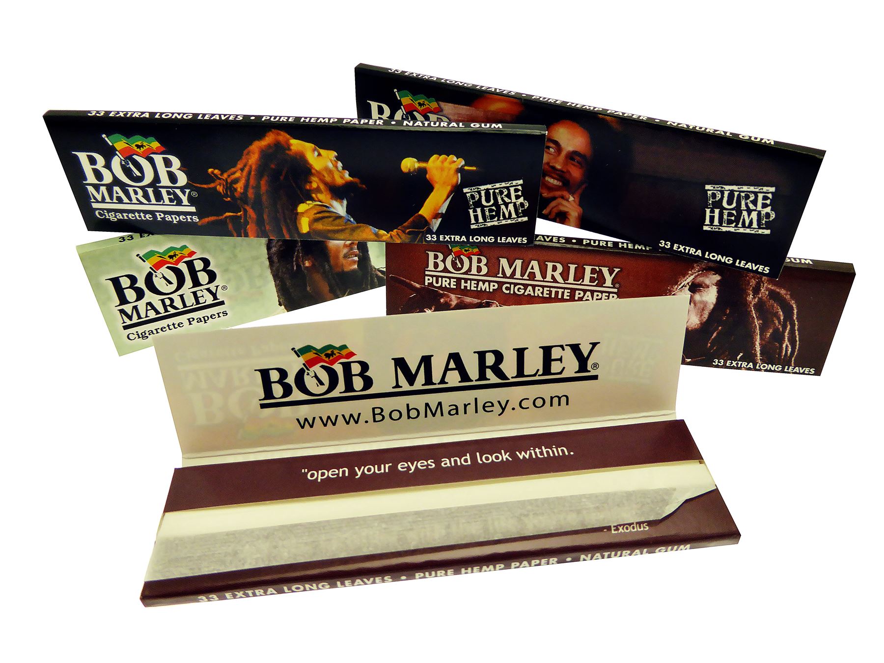 bob marley king size pure paper smoking rolling papers booklets