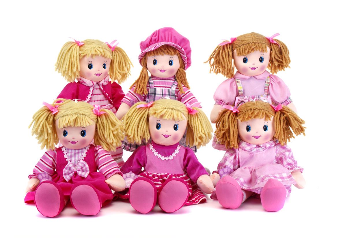 30cm 50cm Small & Large My 1st Rag Doll Traditional Baby Doll Girls