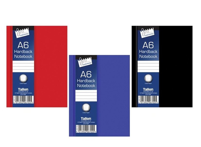 1x A6 A5 A4 Hardback Notebook Lined Ruled Journal Notepad Office School Diary