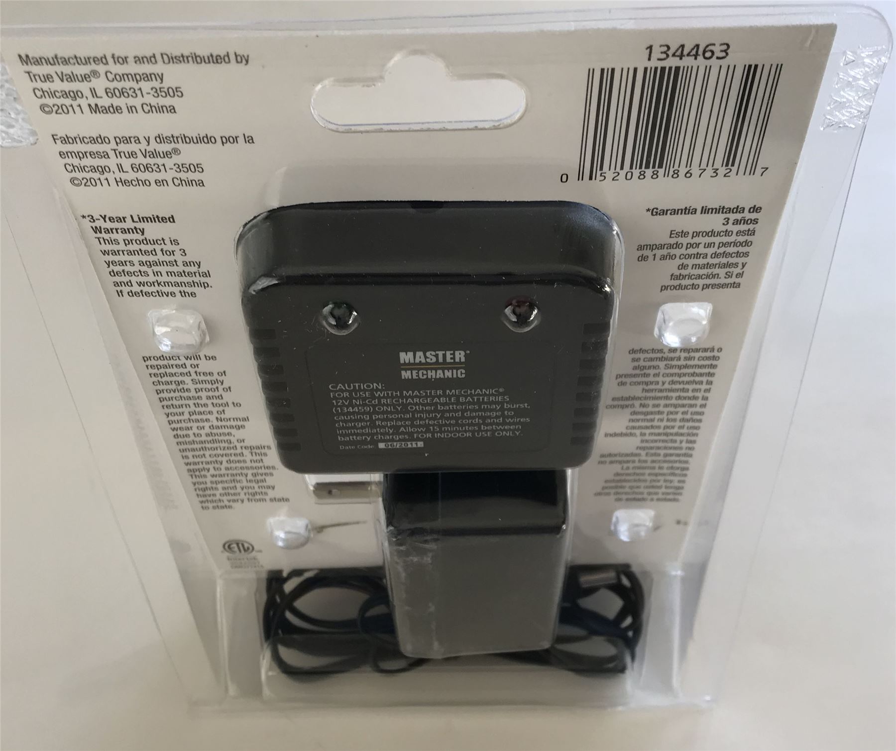 Master Mechanic 134463 NiCad BATTERY CHARGER 12 Volt NEW 52088867327