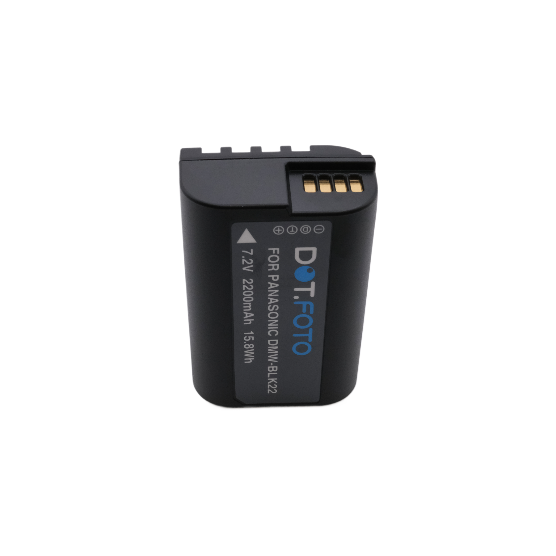 2 x Dot.Foto DMW-BLK22 Premium 7.2v / 2200mAh Akku für Panasonic Lumix
