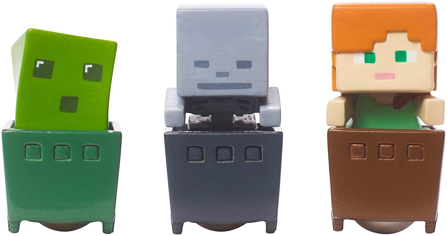 その他 McKids 3 Pack Figure Set Tube Heros Minecraft Figures Set of 3 Dan TDM