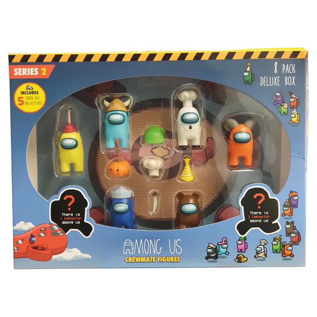 Among us Series 2 Crewmate Figures 5 Accessories 8 Pack Deluxe New